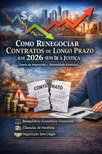 Imagem principal do artigo Como Renegociar Contratos de Longo Prazo em 2026 sem Ir à Justiça (Teoria da Imprevisão + Onerosidade Excessiva)